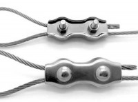 Premium stainless steel duplex wire rope clip (M6)