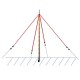 160m Wire Vertical kit for 18m fiberglass pole