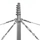 Basic tension guylines / flexibel mast stand for 70mm Alu Masts